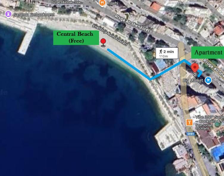 Robin Sea View Apartment Sarandë Exteriér fotografie